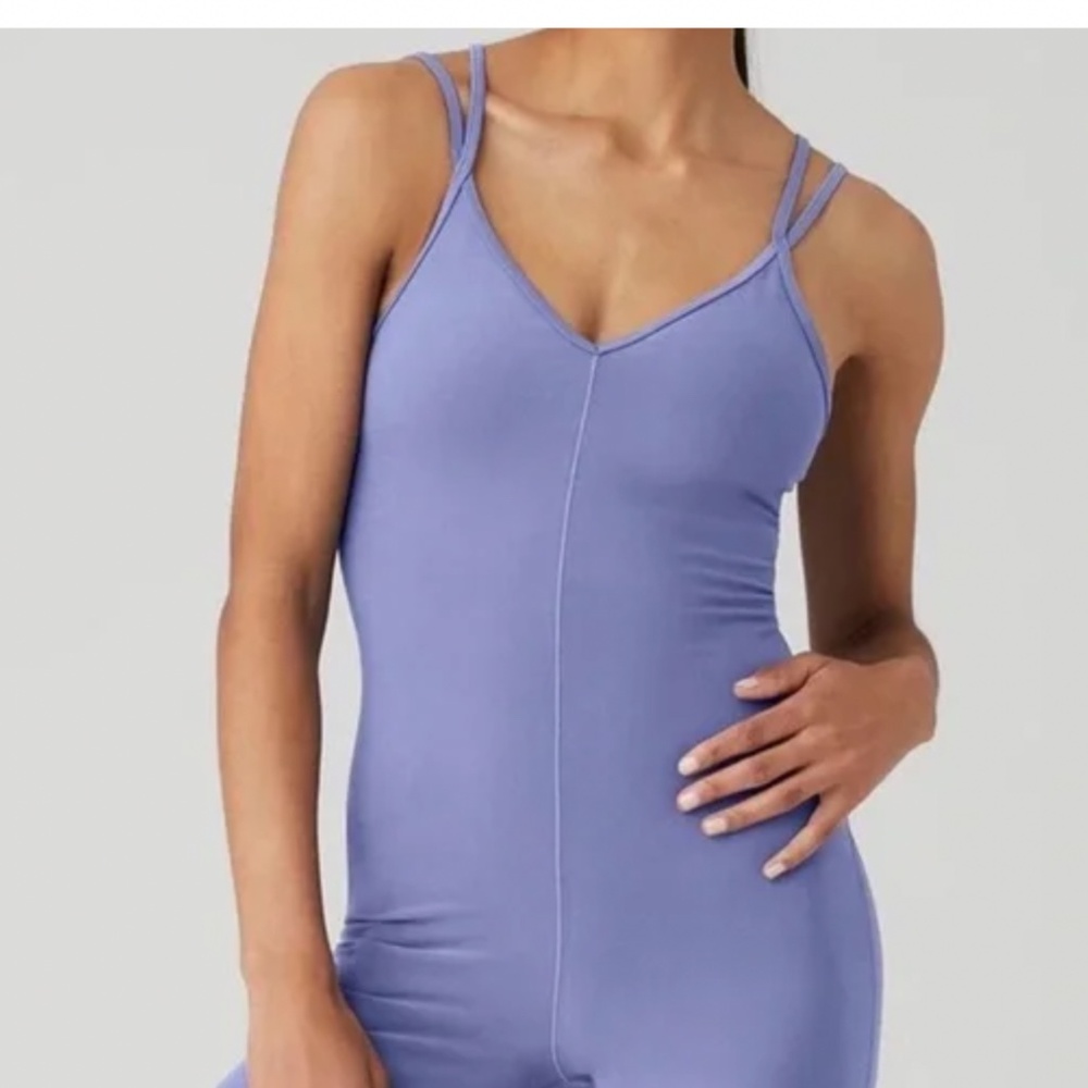 Alo Yoga Women's Alosoft Suns Out Onesie color infinity blue